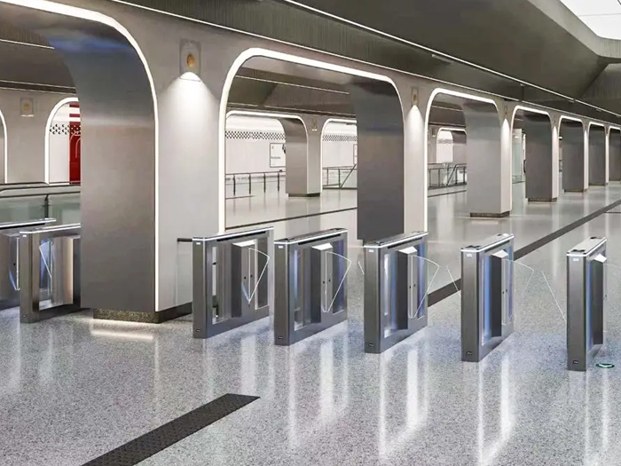 某地鐵站采用 “安快” 人行通道翼閘案例